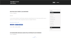 Desktop Screenshot of blog.digihost.com.br